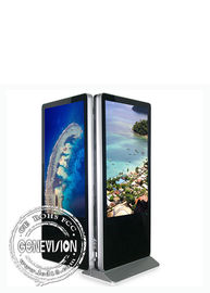 Free Standing Interactive Signage Display Double Sided Touch Screen Computer Monitor 55 65 Inch