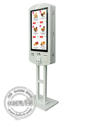 32 Inch Double Side Touch Screen Ordering Kiosk Self Service For Restaurant